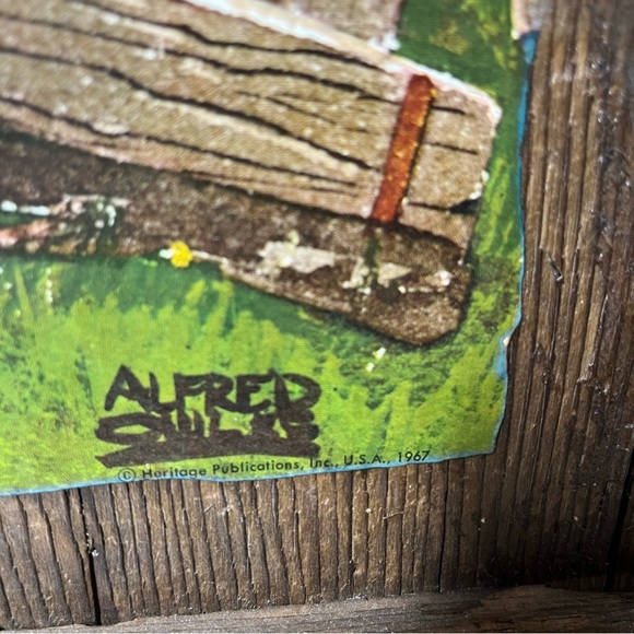 Springtime by Alfred Owles Old Barn Canvas Print on barn board - Picture 2 of 10